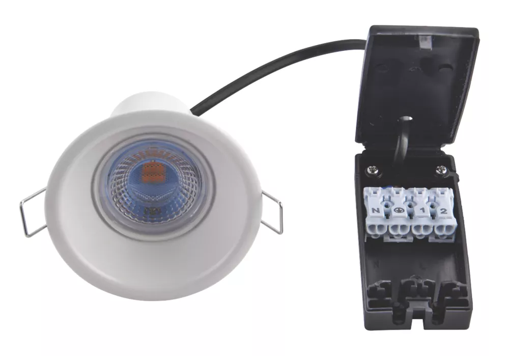 LAP CosmosEco Fixed Fire Rated LED Anti-Glare Downlight White 4W 500lm 2 LAP CosmosEco Fixed Fire Rated LED Anti-Glare Downlight White 4W 500lm - Image 2