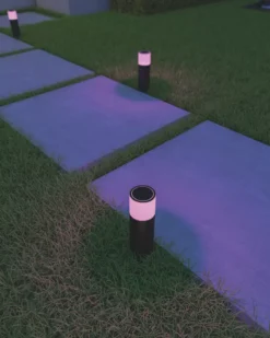 Calex Smart Outdoor LED Outdoor Gardenpost With Groundspike Black 4.4W 380lm -Fashion Lamps 109RT A2