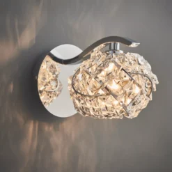 Quay Design Pippa LED Wall Light Chrome 2W 210lm