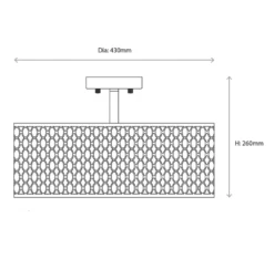 Quay Design Angel Circular Light Satin Nickel -Fashion Lamps 130VG A7