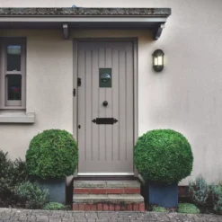 4lite Outdoor LED IP65 Wall Lantern With PIR Sensor Black 8W 400lm -Fashion Lamps 138RR A2