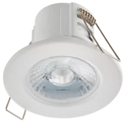 LAP Cosmoseco Fixed Fire Rated LED Downlight White 5.8W 450lm -Fashion Lamps 153PP A3