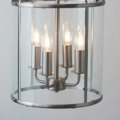 Quay Design Liberty 4-Light Pendant Satin Nickel -Fashion Lamps 169VG A5