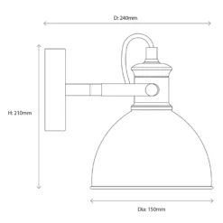 Quay Design Orion Adjustable Wall Spotlight Antique Brass -Fashion Lamps 182VG A7