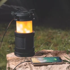 Nebo Big Poppy Rechargeable LED Flashlight & Lantern With Power Bank Grey 300lm -Fashion Lamps 193KX A6