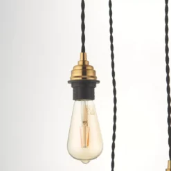 Quay Design Cable Set 3-Light Cable Set Pendant Antique Brass -Fashion Lamps 199VG A3