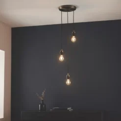 Quay Design Cable Set 3-Light Cable Set Pendant Antique Brass -Fashion Lamps 199VG A5