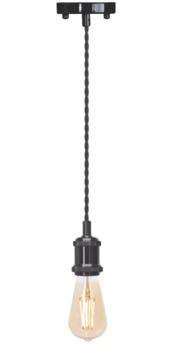 4lite LED Vintage Pendant Blackened Silver 7.5W 645lm