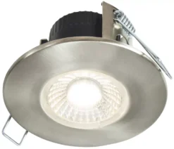 Collingwood DT4 Fixed Fire Rated LED Downlight Brushed Steel 4.6W 460lm