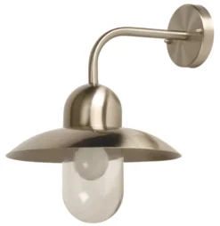 Essentials Station Outdoor Circular Hanging Wall Light Stainless Steel