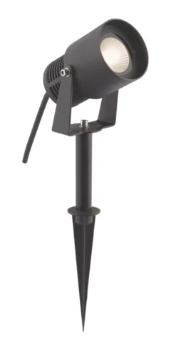 Essentials Elite Outdoor LED Spike Light Textured Black 6W 470lm