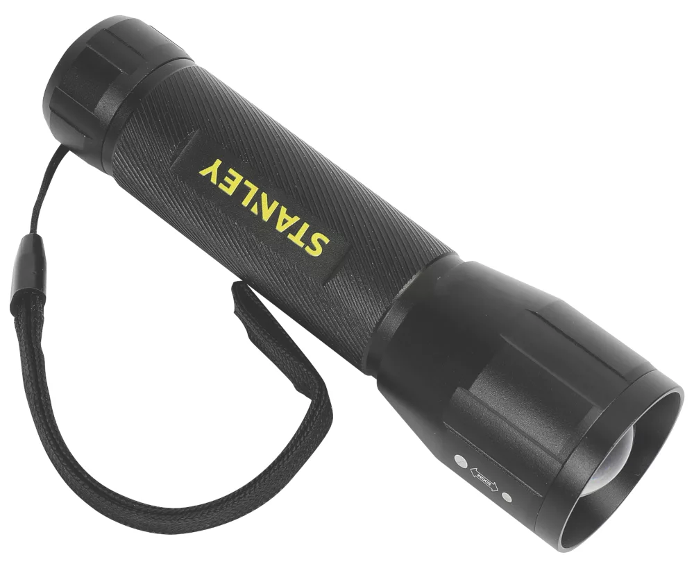 Stanley LED Aluminium Flashlight Black 300lm 2 Stanley LED Aluminium Flashlight Black 300lm - Image 2