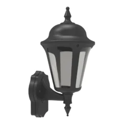 4lite Outdoor LED Outdoor Wall Lantern Black 8W 546lm