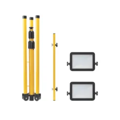 LAP LED Mains Portable Work Light With Tripod 2 X 20W 2 X 2000lm 220-240V -Fashion Lamps 247KF A2