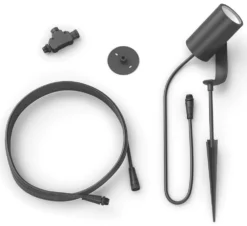 Philips Hue Lily Outdoor LED Smart Extension Spike Spotlight Black 8W 600lm -Fashion Lamps 252HT A3