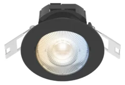 Calex SMD 220-240V 2700-6500K Adjustable Tilting Head LED Smart Downlight With Variable White Light Black 4.9W 345lm