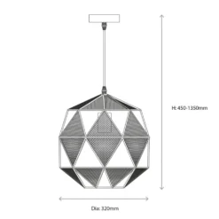 Quay Design Atlas Ceiling Pendant Copper -Fashion Lamps 263VG A7