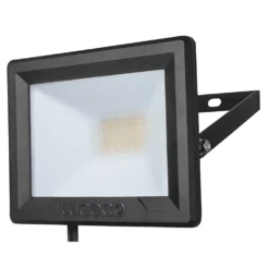 Luceco Eco Slimline Outdoor LED Floodlight Black 10W 800lm