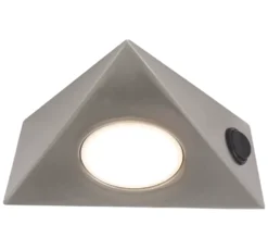 LAP Triangular LED CCT Cabinet Downlight Satin Nickel 5W 400lm