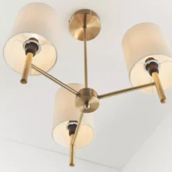 Quay Design Sophia 3-Light Ceiling Antique Brass -Fashion Lamps 296VG A3