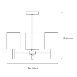 Quay Design Sophia 3-Light Ceiling Antique Brass -Fashion Lamps 296VG A7