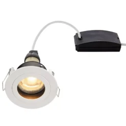LAP Cast Baffle Fixed Anti-Glare Recessed Downlight White