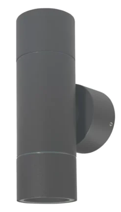4lite Outdoor GU10 Up/Down Wall Light Graphite