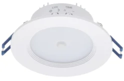 Zinc RENO Fixed LED Downlight With PIR White 8W 500lm