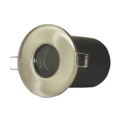 LAP Fixed Fire Rated Downlight Brushed Steel -Fashion Lamps 3186V A2