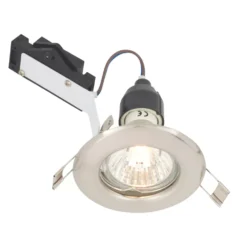 LAP Fixed Mains Voltage Downlight Brushed Chrome