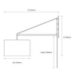 Quay Design Carter Wall Light Matt Black -Fashion Lamps 327VG A7