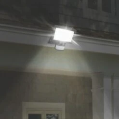 LAP Weyburn Outdoor LED Floodlight With PIR Sensor Black 20W 2000lm -Fashion Lamps 335PG A4