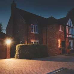 Luceco Castra Smart Outdoor LED Floodlight With PIR Sensor Black 20W 2000lm -Fashion Lamps 347KJ A5