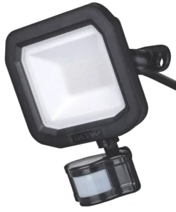 Luceco Castra Smart Outdoor LED Floodlight With PIR Sensor Black 20W 2000lm