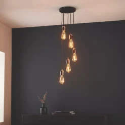 Quay Design Hansen LED 5-Light Pendant Copper 10W 210lm -Fashion Lamps 347VH A6