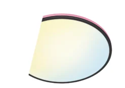WiZ Aura RGB & White LED Wifi-Connected Dual Zone Ceiling Light Black 21W 2100lm