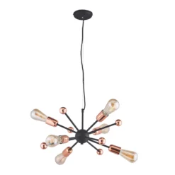 Quay Design Hansen LED Adjustable Multi-Arm Pendant Copper 12W 210lm -Fashion Lamps 349VH A2