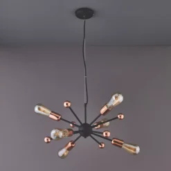 Quay Design Hansen LED Adjustable Multi-Arm Pendant Copper 12W 210lm -Fashion Lamps 349VH A3