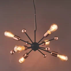 Quay Design Hansen LED Adjustable Multi-Arm Pendant Copper 12W 210lm