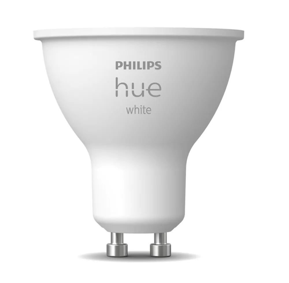 Philips Hue GU10 White LED Light Bulb 5.2W 400lm 8 Pack 2 Philips Hue GU10 White LED Light Bulb 5.2W 400lm 8 Pack - Image 2