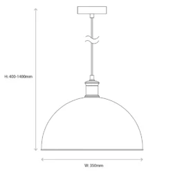 Quay Design Orion Pendant Light Matt Black -Fashion Lamps 352VG A7