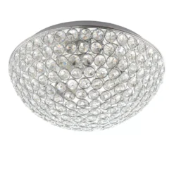 Quay Design Chrystal Bathroom Flush Light Chrome -Fashion Lamps 362VG A2