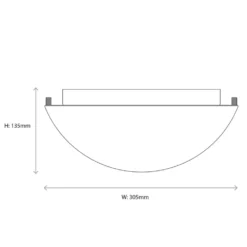 Quay Design Chrystal Bathroom Flush Light Chrome -Fashion Lamps 362VG A7