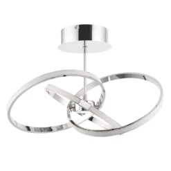 Quay Design Remi LED Semi-Flush Light Chrome 28W 1870lm -Fashion Lamps 371VG A4