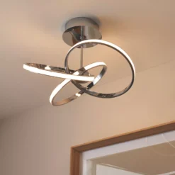 Quay Design Remi LED Semi-Flush Light Chrome 28W 1870lm -Fashion Lamps 371VG A5