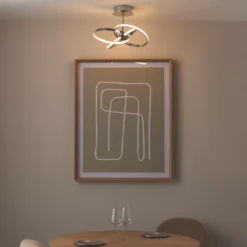 Quay Design Remi LED Semi-Flush Light Chrome 28W 1870lm -Fashion Lamps 371VG A6