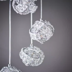 Quay Design Pippa LED 5-Light Cluster Pendant Chrome 140W 200lm -Fashion Lamps 381VH A5