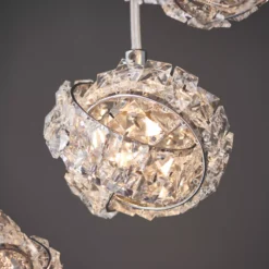 Quay Design Pippa LED 5-Light Cluster Pendant Chrome 140W 200lm -Fashion Lamps 381VH A6