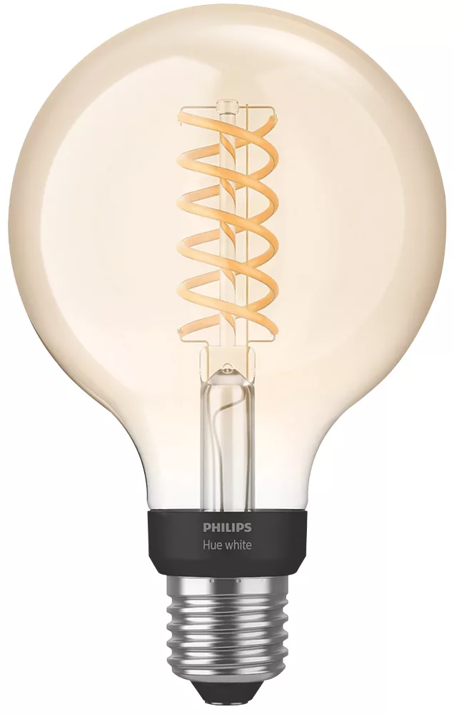 Philips Hue ES Globe LED Virtual Filament Smart Bulb 7W 550lm 1 Philips Hue ES Globe LED Virtual Filament Smart Bulb 7W 550lm