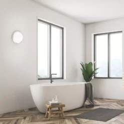 4lite LED Wall/Ceiling Light With Microwave Sensor Chrome 18W 1847lm -Fashion Lamps 398KK A3